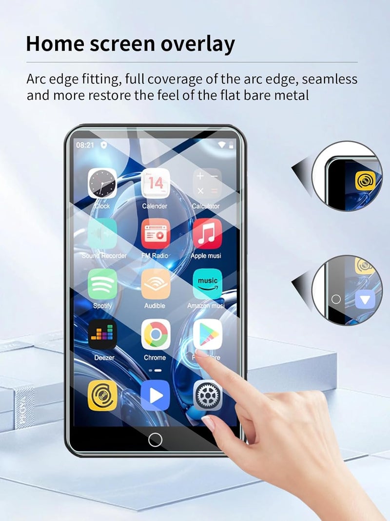 UYRUREL Screen Protector for SWOFY M503 Pro 4.0-inch Touch Screen Android MP4 MP3 Player, High-definition Scratch Resistant Film,HD Clear, Bubble Free with Easy Installation Kit, 3 Pack. - Image 4